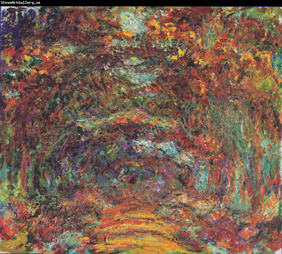 Claude Monet The rose way in Giverny